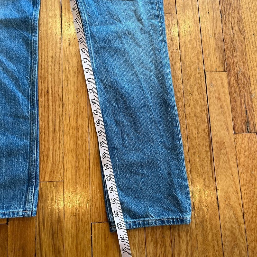 Zara straight fit NWT Classic Blue Denim Jeans women’s size 4 - Picture 4 of 6
